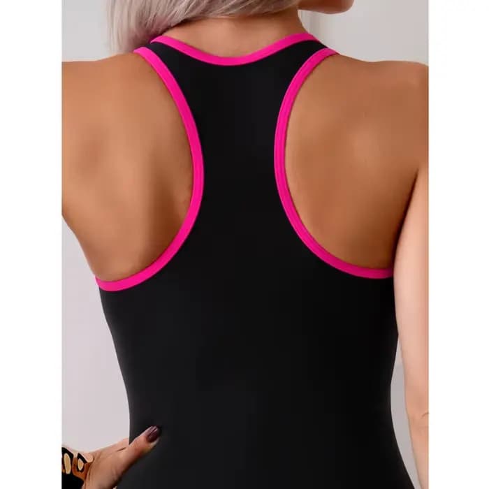 Maillot de bain une pièce fermé avec fermeture éclair
