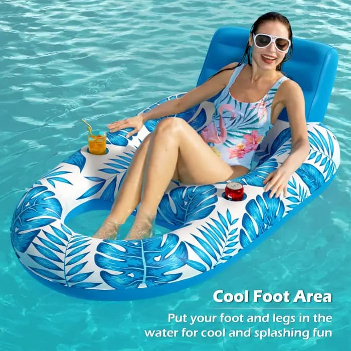 Flotteur de piscine gonflable adulte-flotteurs de piscine flotteurs de chaise longue radeau chaise flottante flotteurs d'eau pour piscine lac salon Floa
