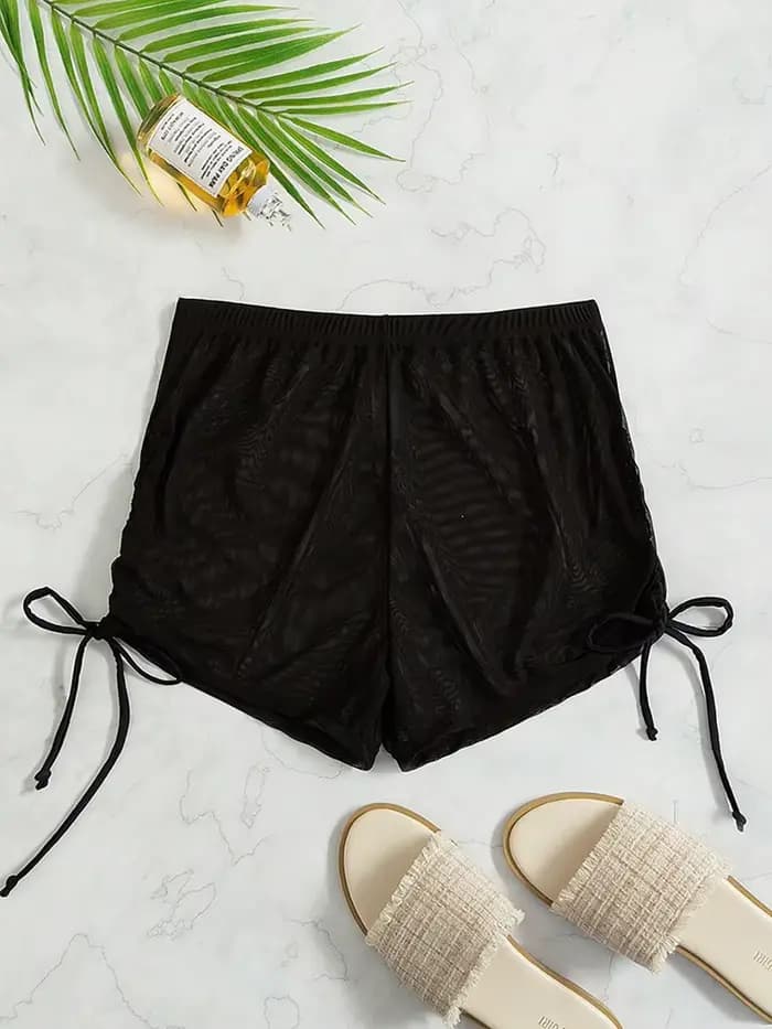 NOUVEAU Maillot de bain sexy transparent en maille pour femme