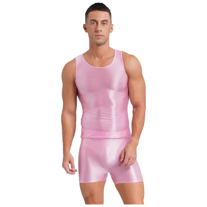 Maillot de bain brillant pour hommes
