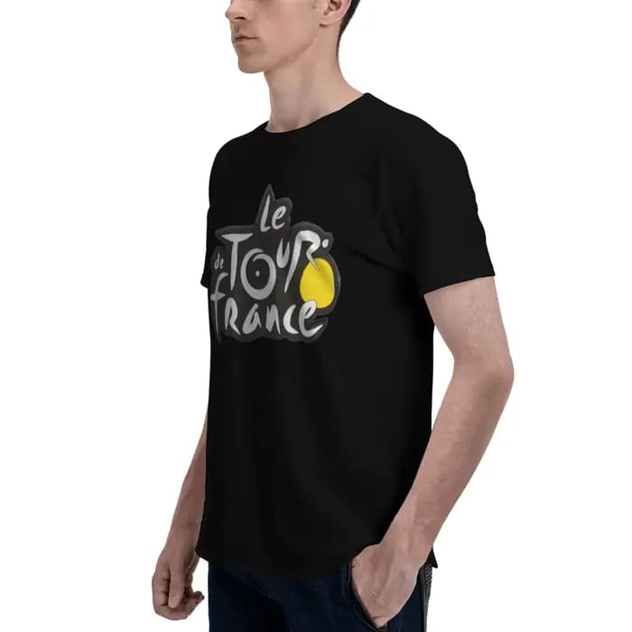 T-shirt en coton 100% avec motif Tour de France, t-shirts Tour de France pour hommes