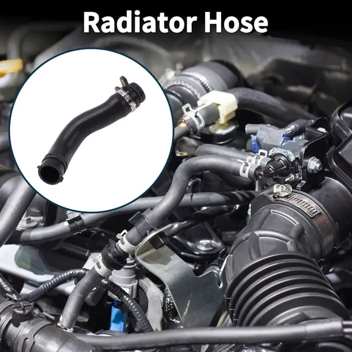 Motoforti tuyau de radiateur tuyau de chauffage No.LR083328 pour Land Rover Tube de liquide de refroidissement en caoutchouc 1 pièce