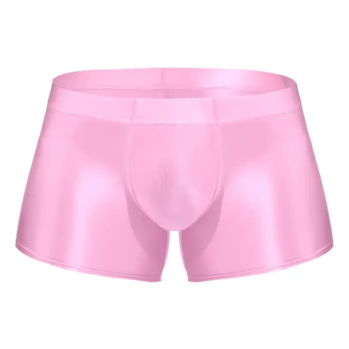 Maillots de bain pour hommes taille basse brillant troncs couleur unie boxeurs Shorts Homme bas de bain caleçon mâle slip de natation sous-vêtements