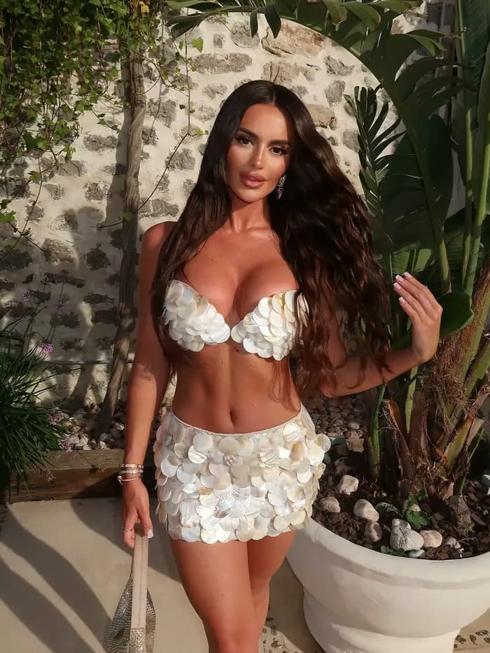 Maillot de bain Sexy coquille Bikini avec jupe maillots