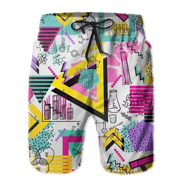 Short de plage graphique des années 80 et 90 pour hommes, maillot de bain pour enfants garçons, séchage rapide, pantalons courts de rue d'été, offre spéciale