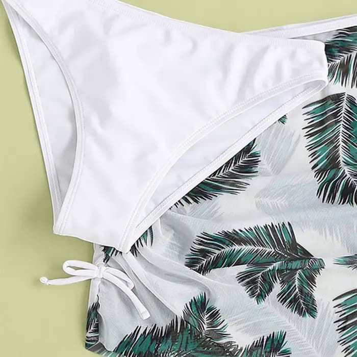Fille maillot de bain avec jupe 3 pièces maillots