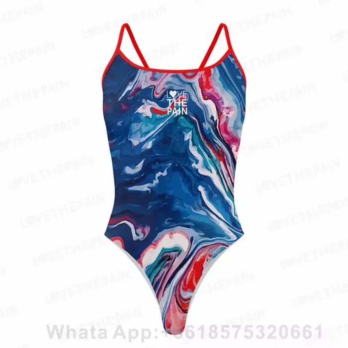 Maillot de bain une pièce, Sexy, Bikini, Triangle, sangle fine, fonction sport, entraînement, compétition, pour femmes
