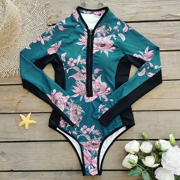 2024 surf Sport maillot de bain manches longues femmes une pièce