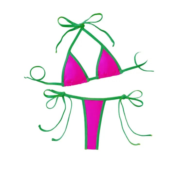 Nouveau maillot de bain triangle pour femme, micro bikini string, deux pièces, costumes de bain brésiliens, Biquinis 2026