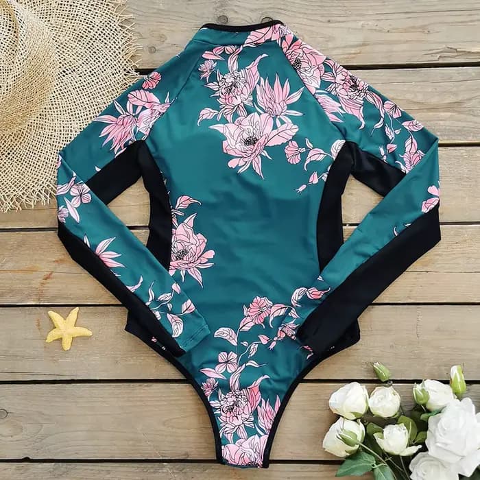 2024 surf Sport maillot de bain manches longues femmes une pièce