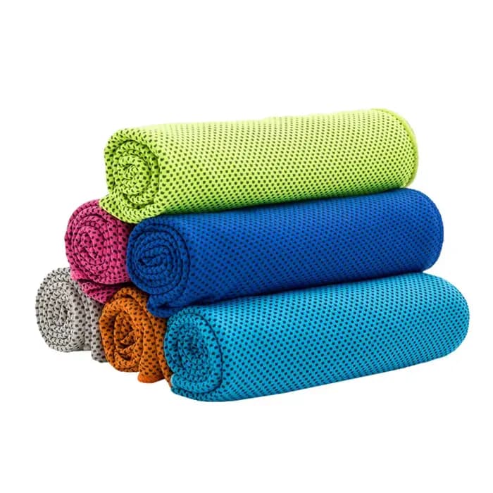 Serviette de Bain Rafraîchissante d'Été 30*100cm en Microfibre, Serviette Glacée à Séchage Rapide, Serviette en Maille pour Douche, Sport, Gym, Yoga, Outils d'Exfoliation et de Bain