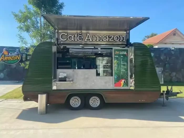 Remorque alimentaire mobile entièrement équipée et personnalisée pour tacos, café, crème glacée, à vendre, utilisable comme restaurant ambulant