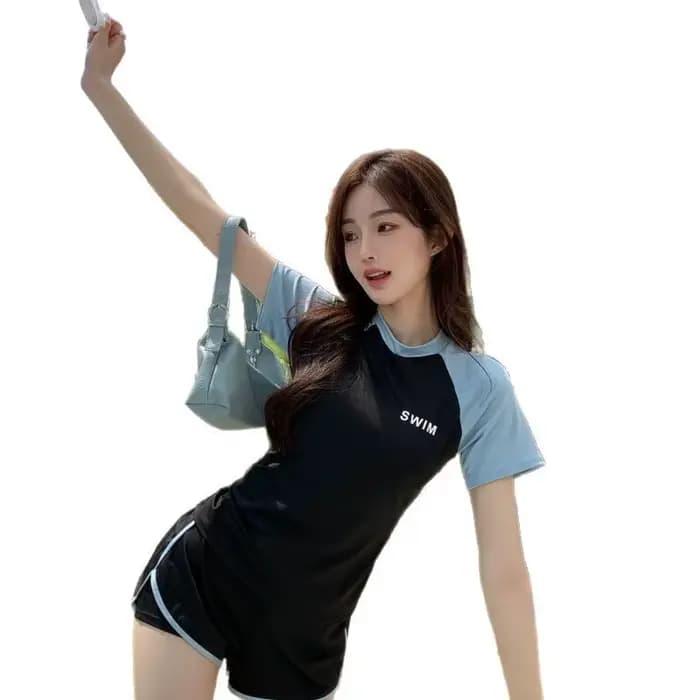 Maillot de bain pour femmes, trempage de source chaude, Style fendu, amincissant haut de gamme, tenue de natation de sport pour étudiants, nouvelle et populaire