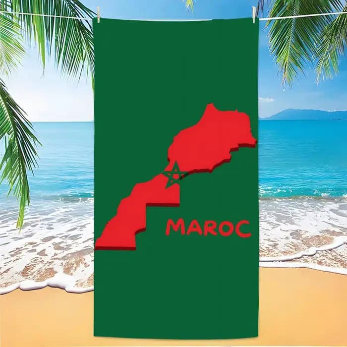 Serviette de plage en polyester à séchage rapide