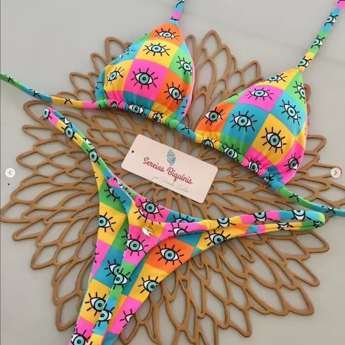 Ensembles de bikinis imprimés sexy, hauts à lacets style halter, strings, maillots de bain style plage, maillots de bain Y2K, vêtements de plage pour femmes, Купальник Женский