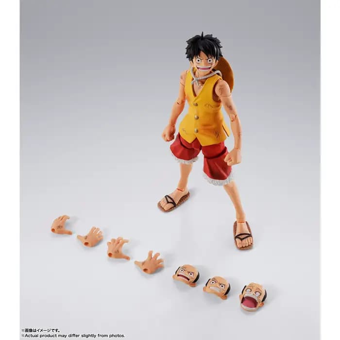 BANDAI One Piece S.H.Figuarts SHF Monkey.D.Luffy-Marineford Figurine d'action Anime Modèle Jouets