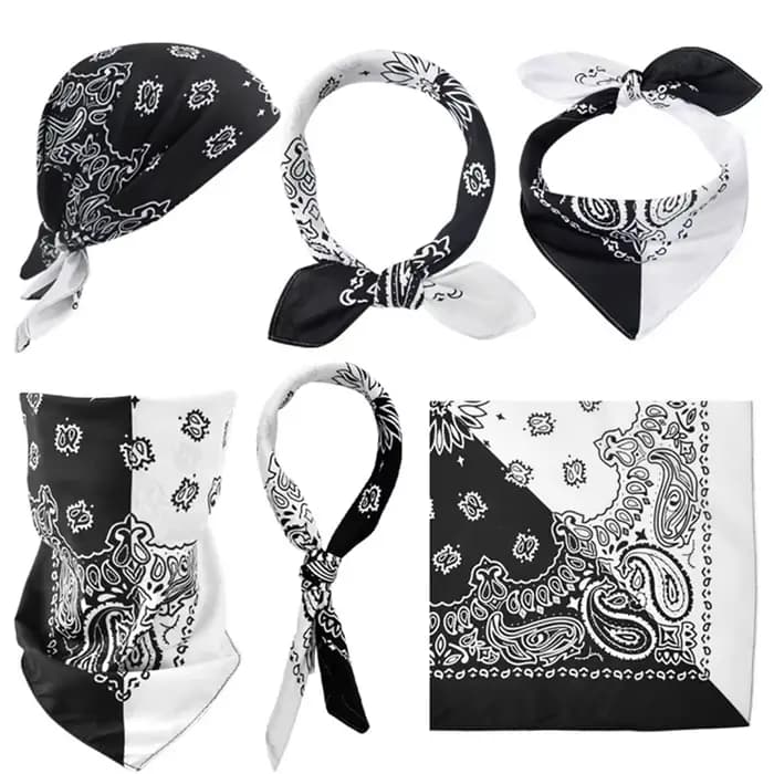Mode Hip Hop imprimé Bandana d'homme femmes bandeaux d'extérieur bandeau de cheveux enveloppes de poignet foulards de cheveux accessoires de cheveux de haute qualité