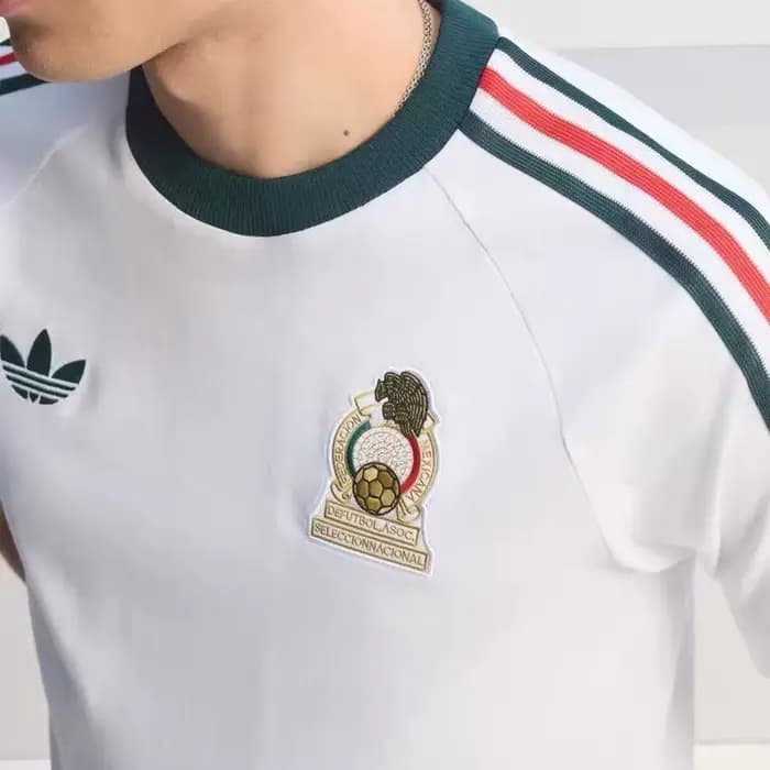 adidas Originals Mexico 3S OG Maillot de Football pour Homme, T-Shirt à Manches Courtes, Col Rond, Coupe Slim, Confortable et Tendance, JZ6483