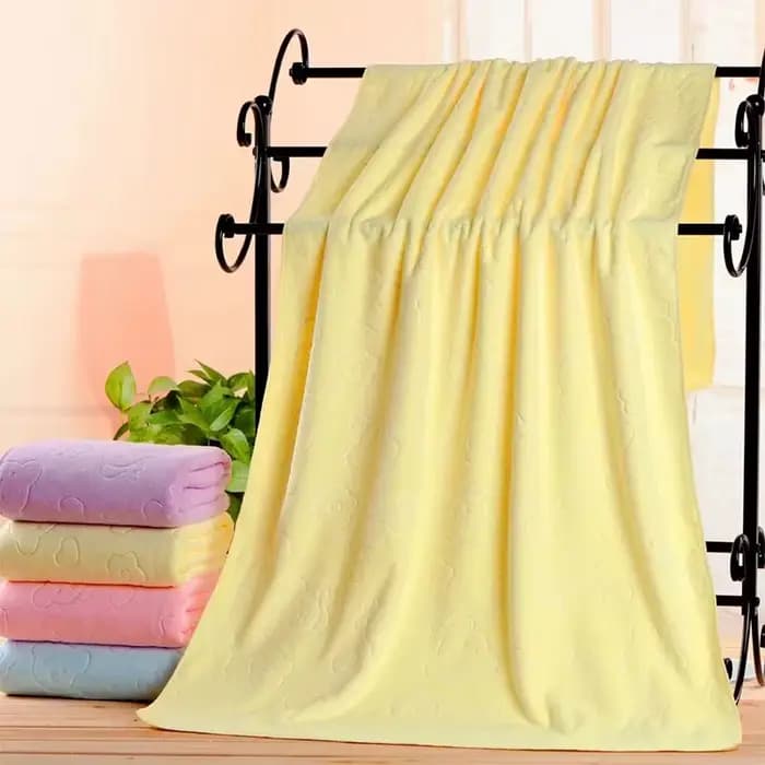 Serviette de douche légère texturée ours mignon 1 pièce, serviette de bain absorbante en microfibre Super fine, essentiels de plage, fournitures de salle de bain