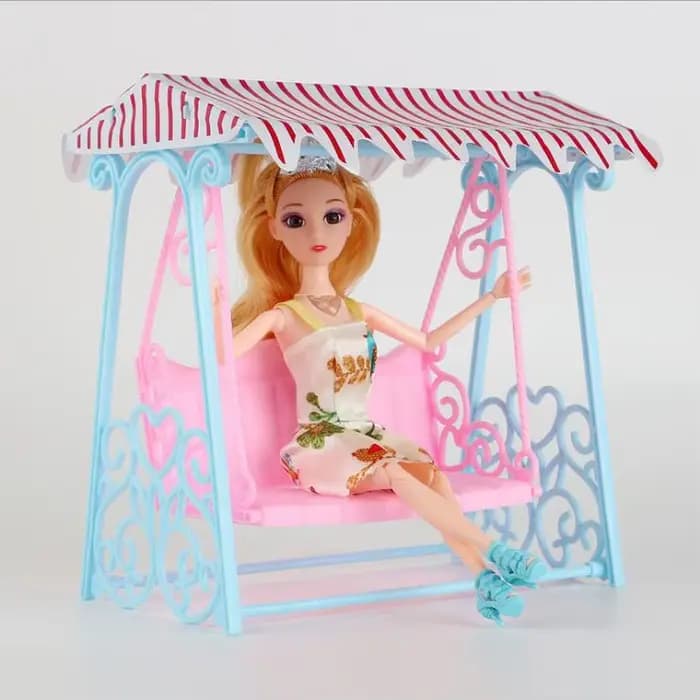 Mode pour 30 cm balançoire arrivée poupée accessoires balançoire pour 30 cm semblant jouer jouets pour fille décontracté soleil jardin bascule