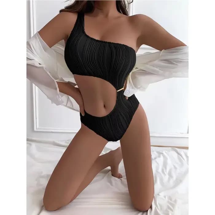 Maillot de bain une pièce blanc uni 2026 pour femme