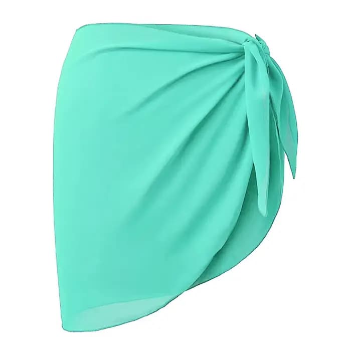 Sarong court en mousseline de soie