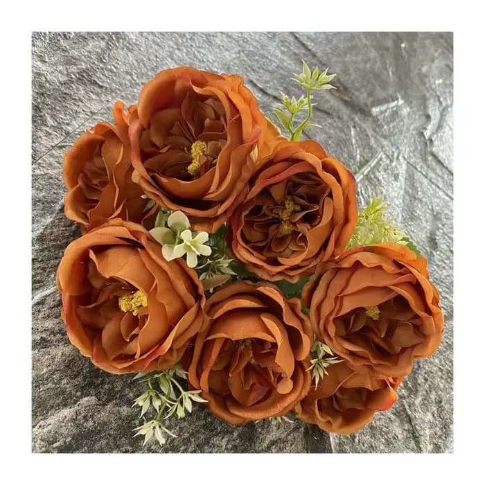 Bouquet de Roses Artificielles, Accessoires de Photographie de Mariage, Fleur pour Maison, Salon, Jardin, Hôtel, Bureau, Décoration de Poubelle Rose Bleue
