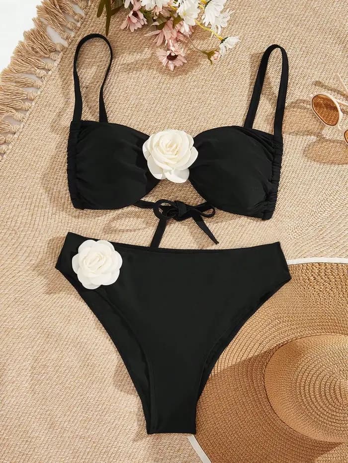 SEAURAL 2025 nouvelle fleur 3D grande taille maillot de bain Bikini ensembles Sexy