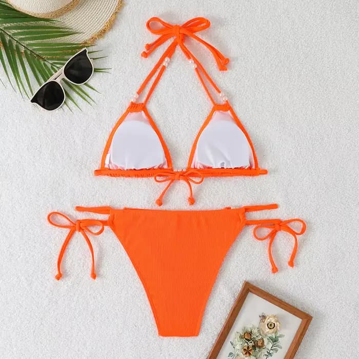 Maillot de bain à lacets pour femmes