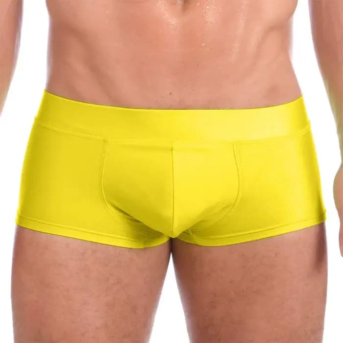 Maillot de bain couleur unie pour hommes, nouvelle collection