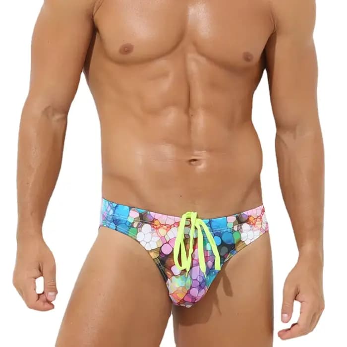 Maillot de bain imprimé à la mode pour hommes, slip taille basse, short de bain pour hommes, piscine, plage, surf, maillot de bain