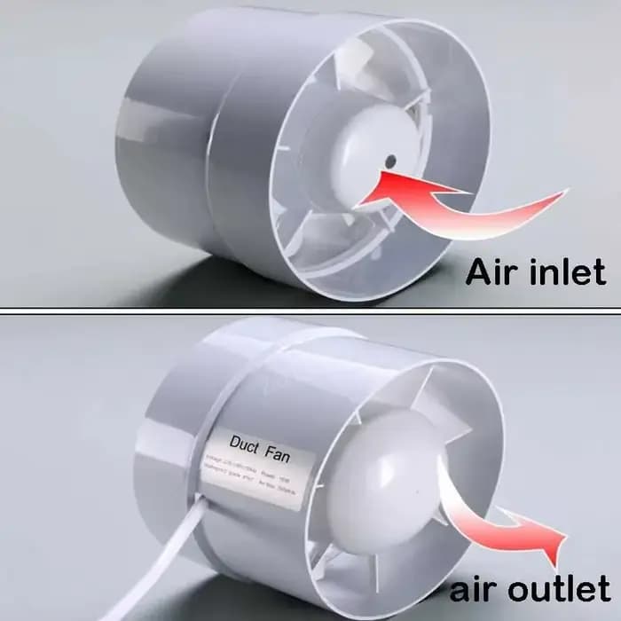 4/6 pouces 220V Ventilation silencieuse évents d'air ventilateur extracteur exausté ventilateur ventilateur salle de bains cuisine toilettes