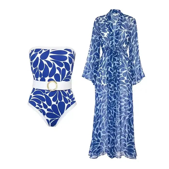 Maillot de bain une pièce imprimé pour femme