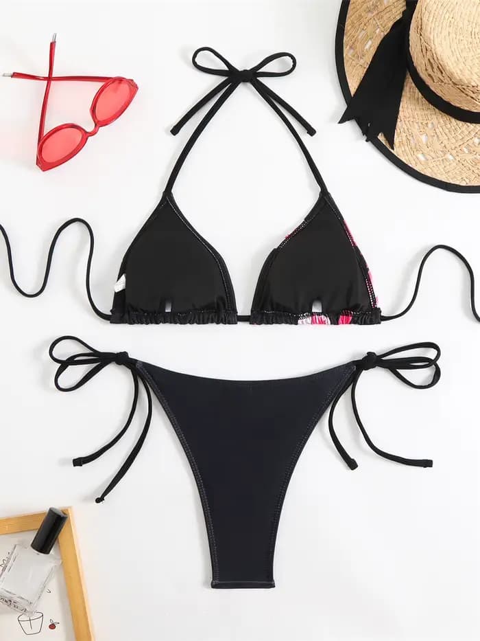 Maillot de bain brésilien imprimé floral pour femmes