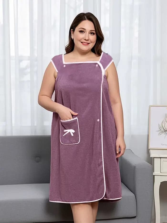 Serviette de bain portable pour femmes et filles – 90×150 cm, séchage rapide, idéale pour la plage, le spa, la salle de sport et la maison, peignoir et débarbouillette doux