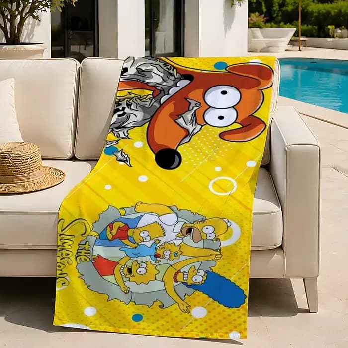 Serviette de plage Cartoon T-The S-Simpsons