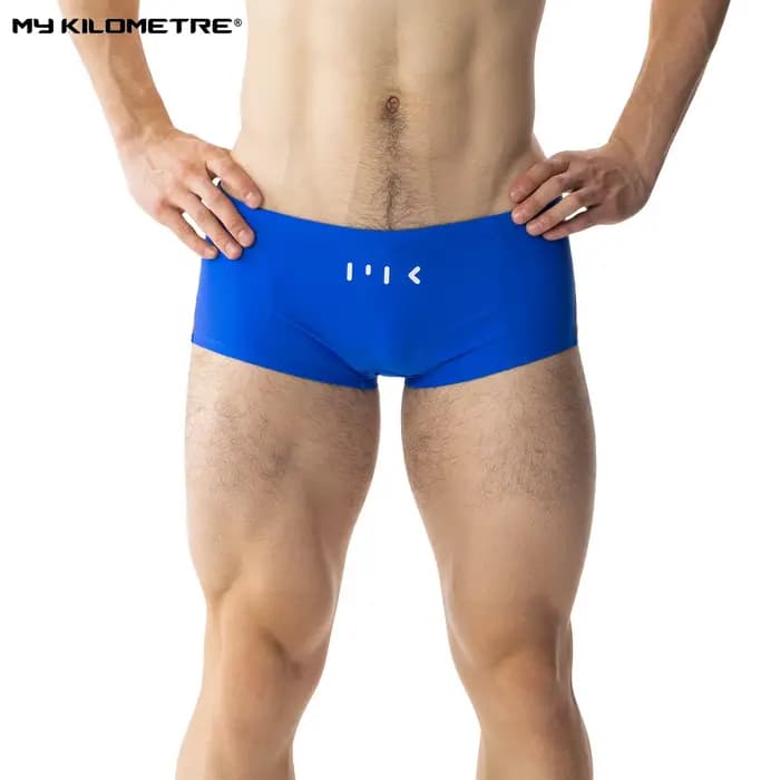 Maillots de bain professionnels à séchage rapide pour hommes, pour l'entraînement et la compétition, slips triangulaires résistants au chlore, design taille basse MY KILOMETRE
