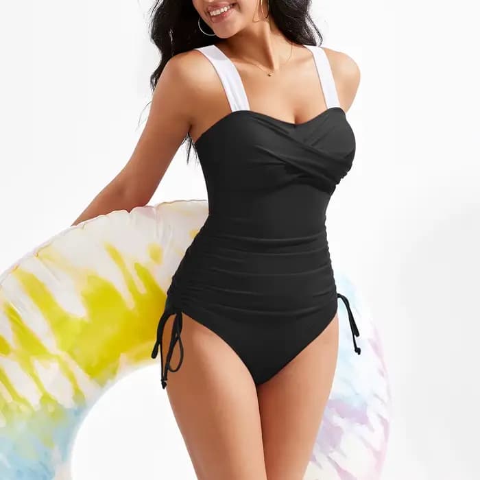 Maillot de bain une pièce sexy d'été grande taille push-up pour femme