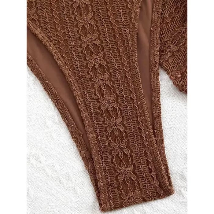Sexy Bikini ensemble maillot de bain femmes Triangle épissé volants licou