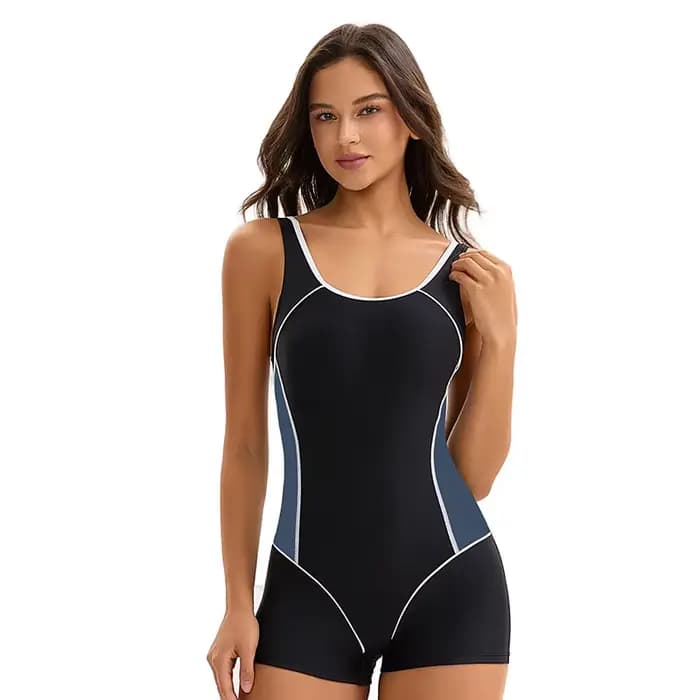 2025 maillots de bain une pièce maillot de bain femmes Boyleg maillots de bain pour femmes une pièce ventre contrôle maillot de bain sport Boyshorts maillots de bain