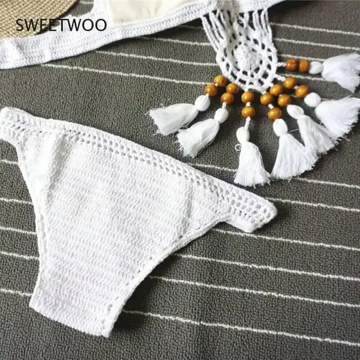 Maillot de bain crochet style bohème