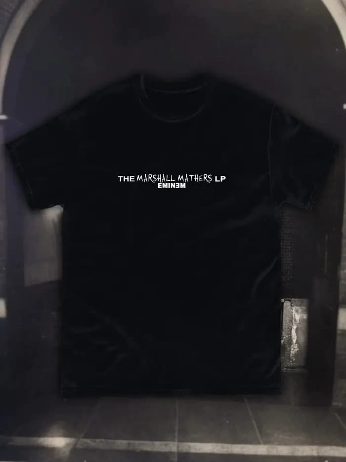 T-shirts imprimés graphiques Fashion Rapper Eminem "The Marshall Mathers LP" pour hommes et femmes, mode Hip Hop Streetwear, t-shirt en coton