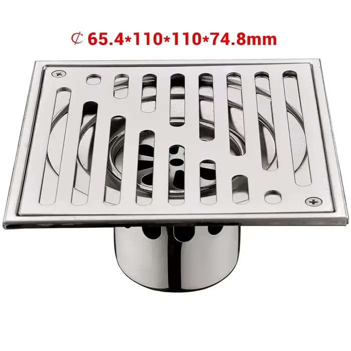 Bangnolux – grille de douche carrée en acier inoxydable SUS 304, grille de déchets de sol carrée, grille de déchets de salle de bains, filtre de vidange