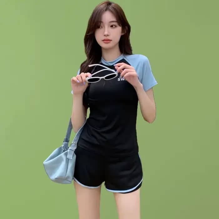 Maillot de bain pour femmes, trempage de source chaude, Style fendu, amincissant haut de gamme, tenue de natation de sport pour étudiants, nouvelle et populaire