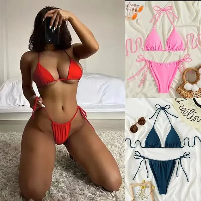 Maillot de bain Sexy à trois points pour femmes