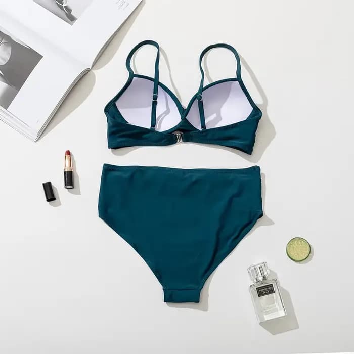 Z-LAI nouveau Bikini taille haute 2024 femmes Sexy maillot de bain licou