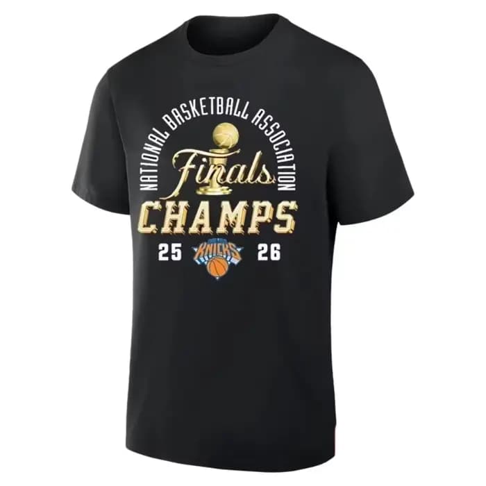 T-shirt imprimé des champions des finales des Knicks de New York 2026, vêtements 100% coton, t-shirts unisexes pour hommes et femmes, t-shirt pour fans Y2k, Streetwear