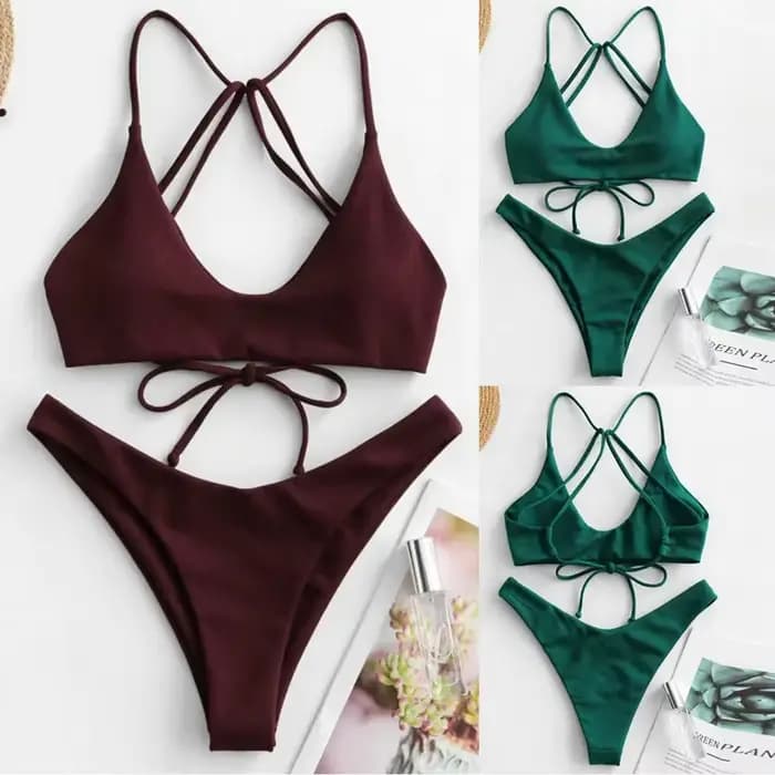Maillot de bain bikini sexy transfrontalier pour femme