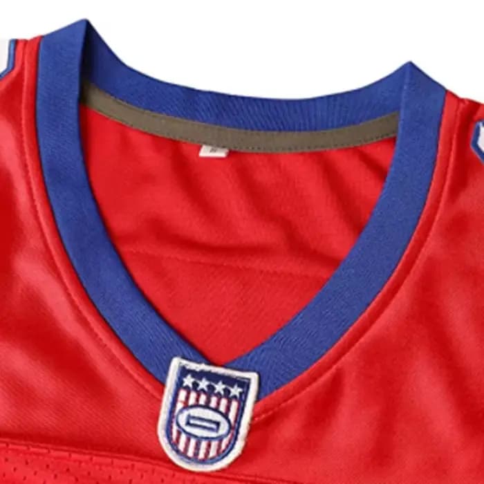 Maillot de football américain #16 FALCO, maillot de sport, broderie, couture, extérieur, sportif, hip hop, ample, rouge, nouveau, salle de bain, film T