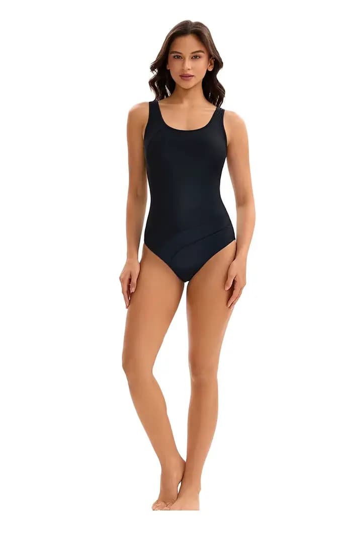 Maillot de bain une pièce pour femmes, coupe haute, maillot de bain coloré, maillot de bain sport, noir, vêtements de sport, S-XL